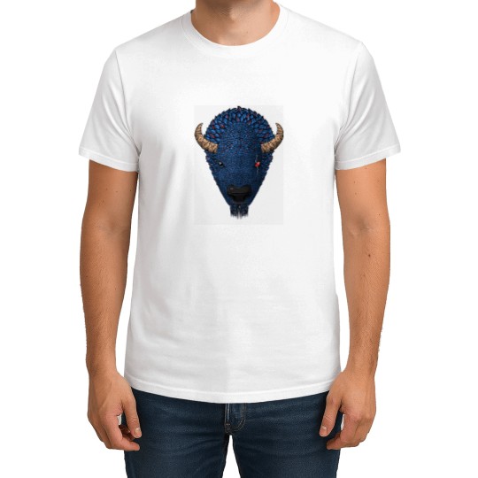 Discover Blue Buffaloss Head T-Shirts