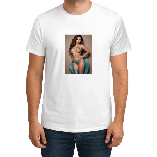 Discover brunettes Mermaid Pin Up T-Shirts