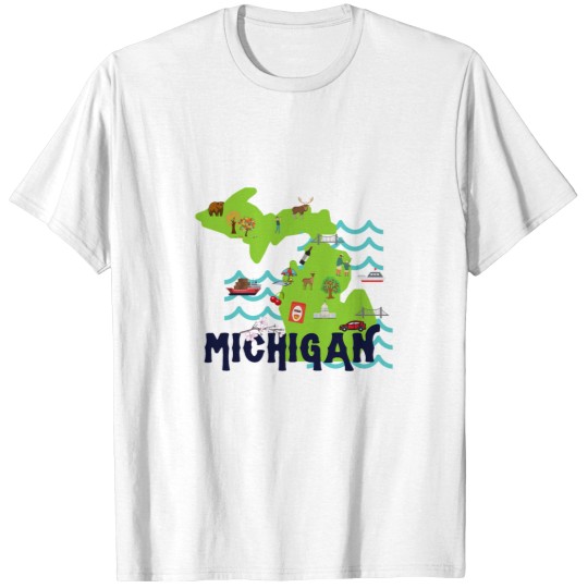 Discover Michigan The Great Lakes States T-Shirts