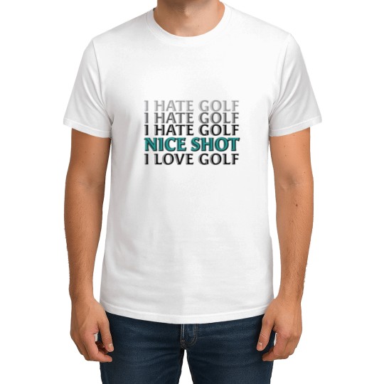 Discover Golf logo, golfer, golf merch, merch, gift T-Shirts