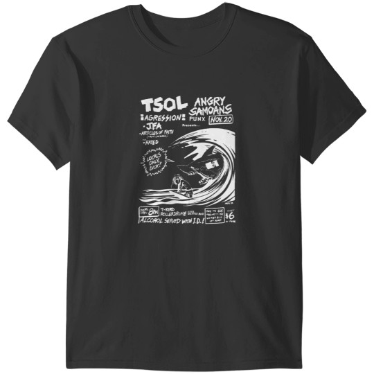 Discover Old 1982 L.A. punk show– TSOL _amp_ Angry Samoans T-Shirts