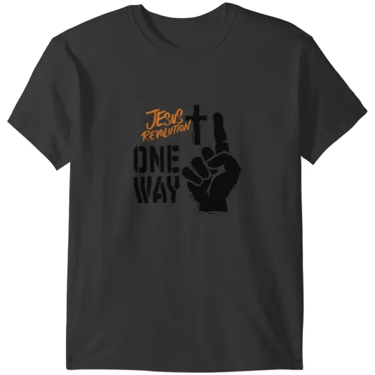 Discover Jesus Revolution One Way Cross T-Shirts