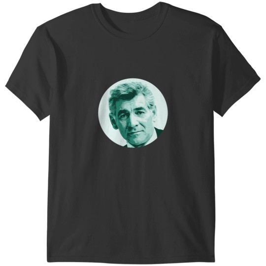Discover Leonard Bernstein Teal Portrait T-Shirts