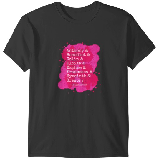 Discover bridgerton-movie Cast of Characters for Lady Whistledown_s SOCIETY PAPERS T-Shirts