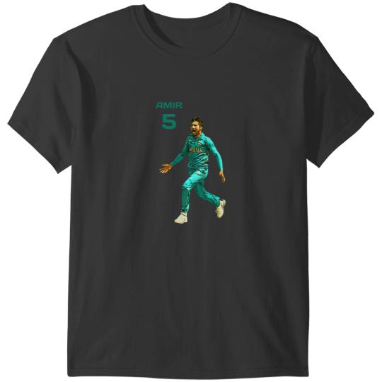 Discover Mohammad Amir-Pakistani Cricket Player-T20 Bowler-World Cup T-Shirts