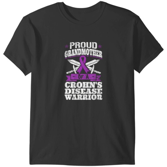 Discover proud grandmother of a crohn's disease warrior awareness t T-Shirts