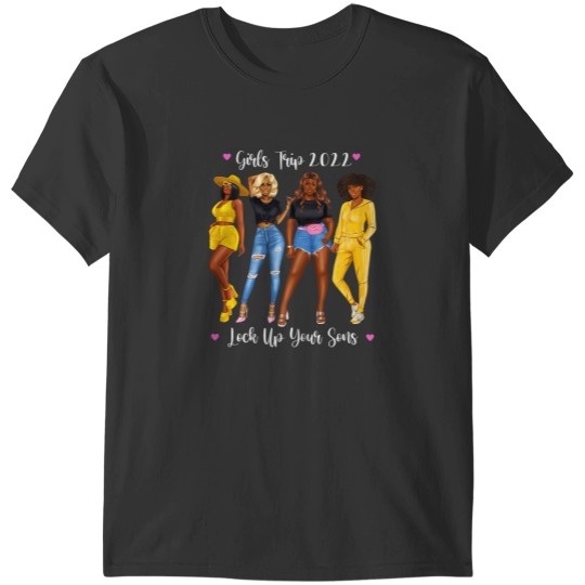 Discover 2022 girls trip black african american vacation holidays t T-Shirts