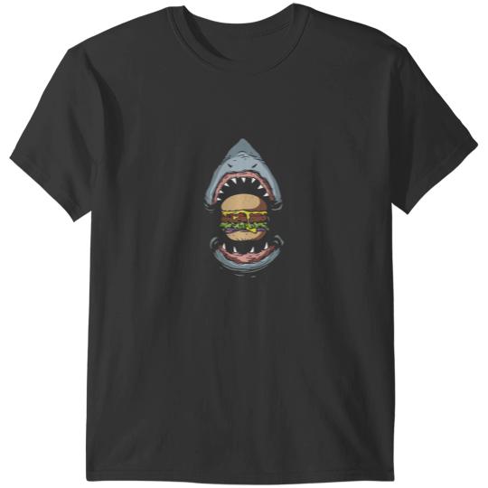 Discover Shark Burger T-Shirts