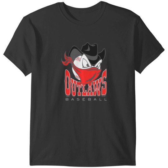 Discover Outlaws Baseball T-Shirts