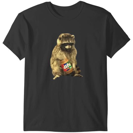 Discover Jif Peanut Butter Raccoon T-Shirts