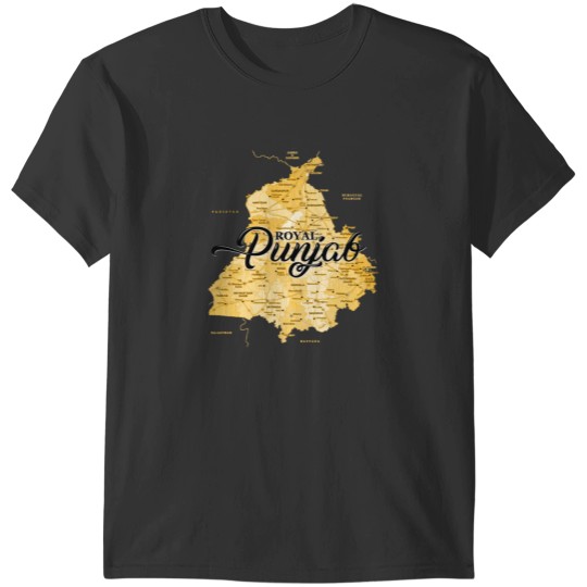Discover Royal Punjab Map T-Shirts