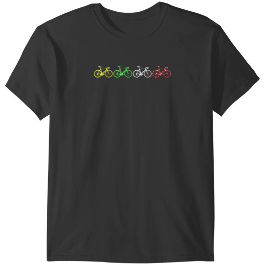 Discover Bike Stripes Tour de France Jerseys v2 T-Shirts