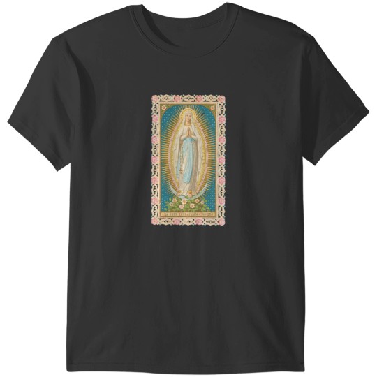 Discover Our Lady of Lourdes Belgian card Fitted Scoop T-Shirts