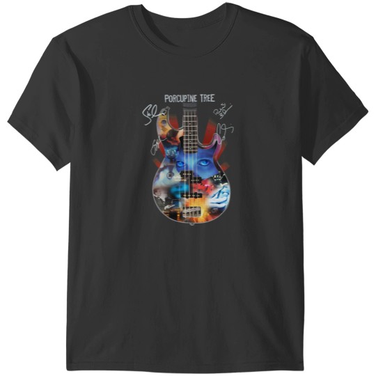 Discover Porcupine Tree.Rock Band Guitar Signature Zipped Hoodie T-Shirts