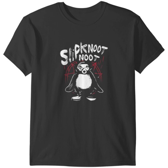 Discover Slipknoot noot penguin death metal goth hard T-Shirts