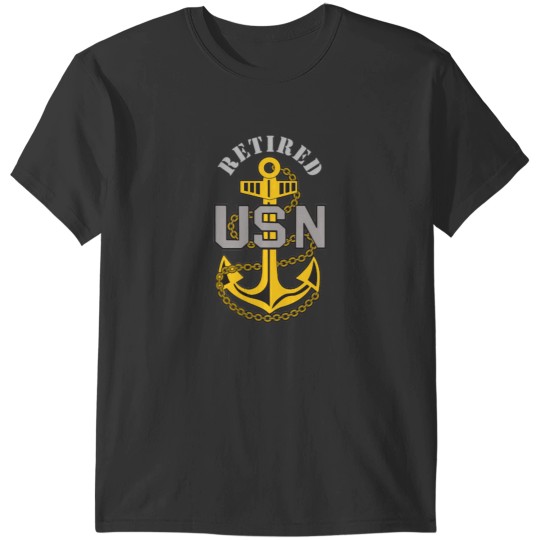 Discover Navy Chief Anchor (Retired) T-Shirts