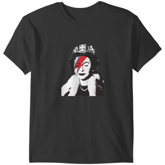 Discover Banksy UK God Save the Queen  with rockband face makeup HD HIGH QUALITY T-Shirts