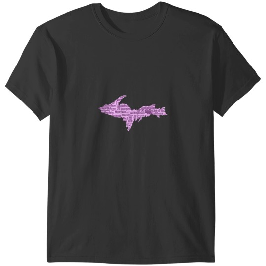Discover UP Upper Peninsula Michigan Word Art Graphic Yooper 906(1) T-Shirts