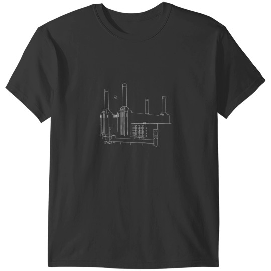 Discover New pinks floyd Animals Minimalistic White on Black T-Shirts