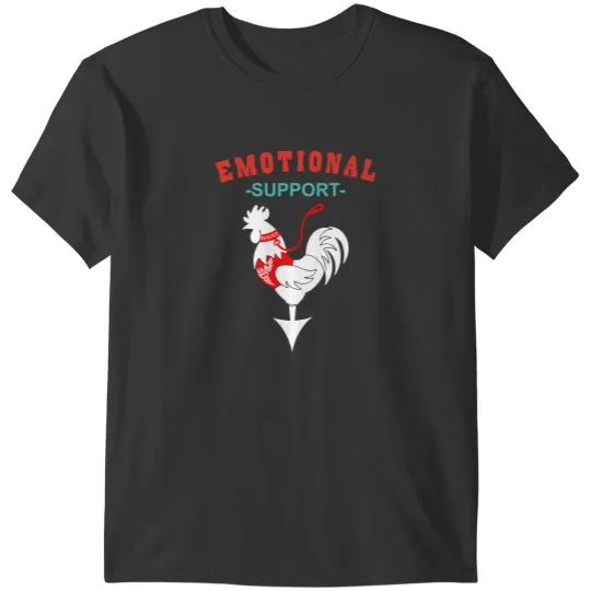 Discover Emotional Support Rooster Funny Apparel T-Shirts