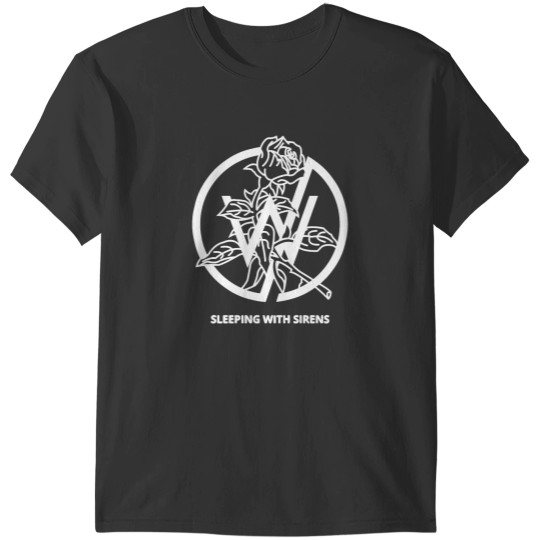 Discover Sleeping With Sirens Rose Logo T-Shirts