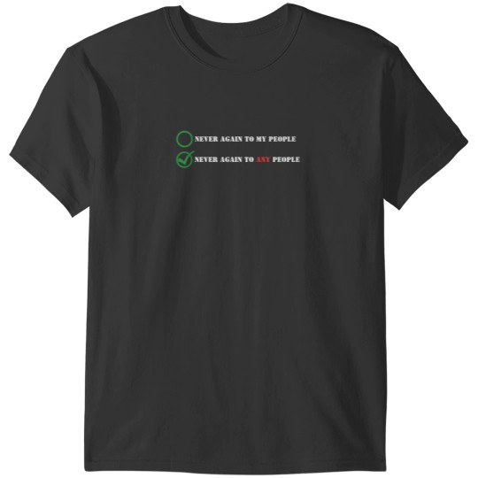 Discover Never Again to Any People - Jews for  Palestine Sticker T-Shirts