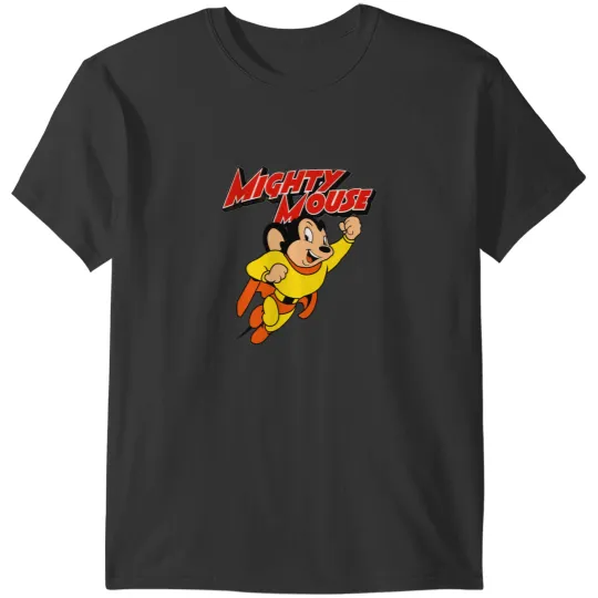 Discover Mighty Mouse with logo T-Shirts