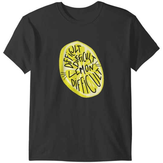 Discover Difficult Lemon Difficult Sticker T-Shirt