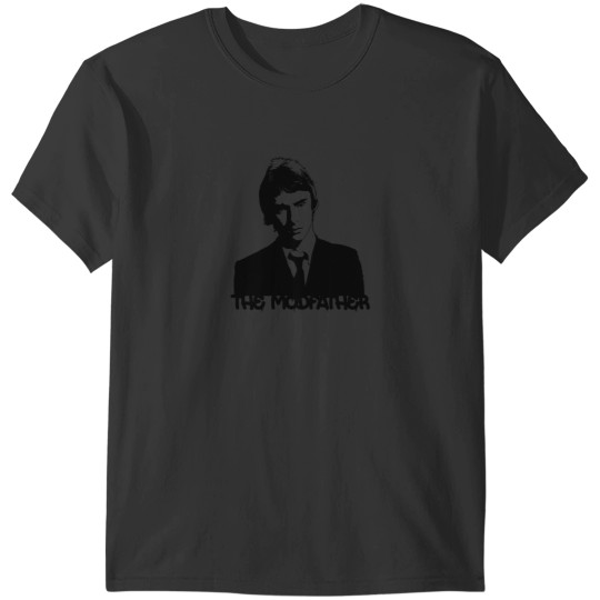 Discover Paul Weller - The Modfather - Black Stencil T-Shirts