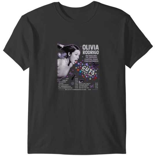 Discover Olivia Rodrigos Guts Full Date Tour 2024 T-Shirts