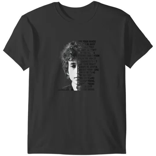 Discover Bob-Dylan Forever Young Lyrics Men's T-Shirts