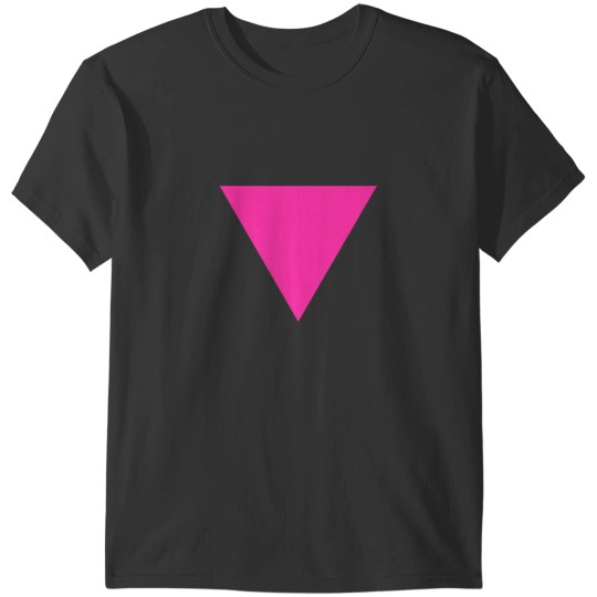 Discover Pink Triangle Graphic T-Shirt