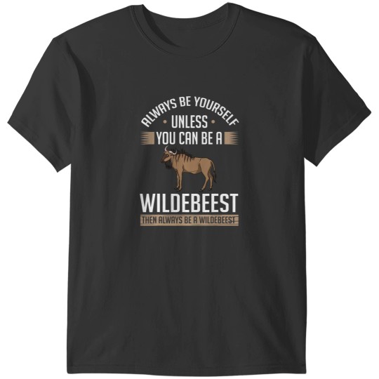 Discover Blue Wildebeest Gnu Animal Antelope T-Shirts