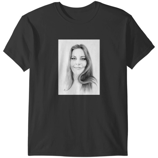 Discover Floor Jansen Pencil Portrait. T-Shirts