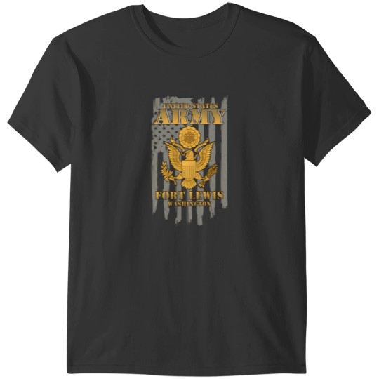 Discover Fort Lewis Washington UsArmy American Flag Vintage Gift T-Shirts