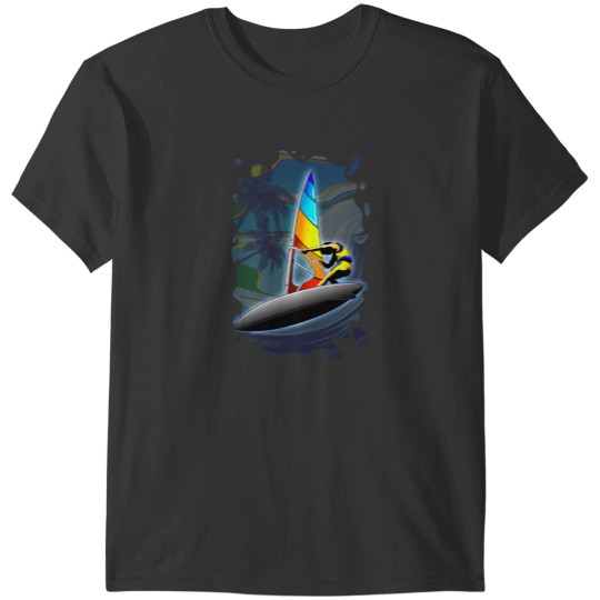Discover WindSurfer on Ocean Waves T-Shirts