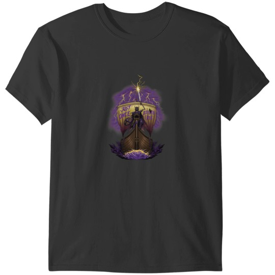 Discover Vikings Fans - Just Once Before I Die (Skeleton Lightning) T-Shirts