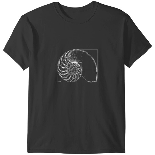 Discover Fibonacci on a nautilus s T-Shirts
