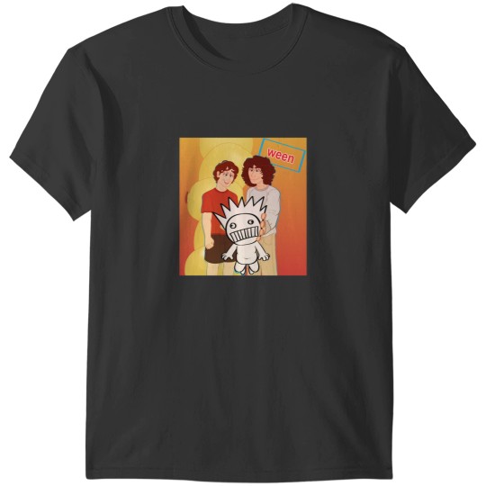 Discover Gene and Dean Ween holding up the Boognish (Pure Guava Background) Long T-Shirts