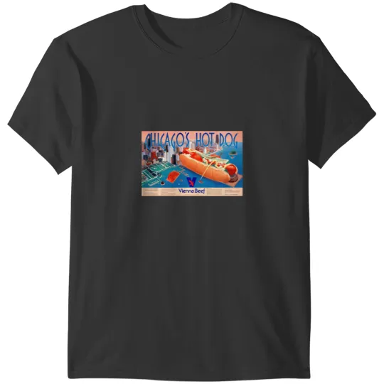 Discover Vienna Beef Navy Pier Hot DogLong T-Shirts