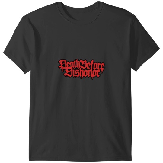 Discover Death Before Dishonor (band) logo T-Shirts
