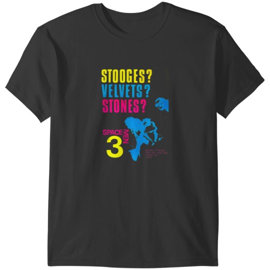 Discover Spacemen 3 Stooges Velvets Stones Handbill T-Shirts