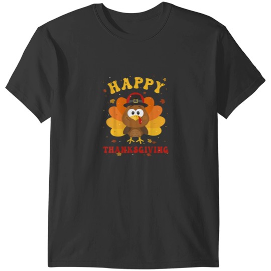 Discover Funny Happy Thanksgiving Cute Turkey Boys Toddlers T-Shirts