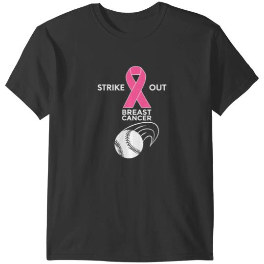 Discover Breast Cancer Strike Out T-Shirts