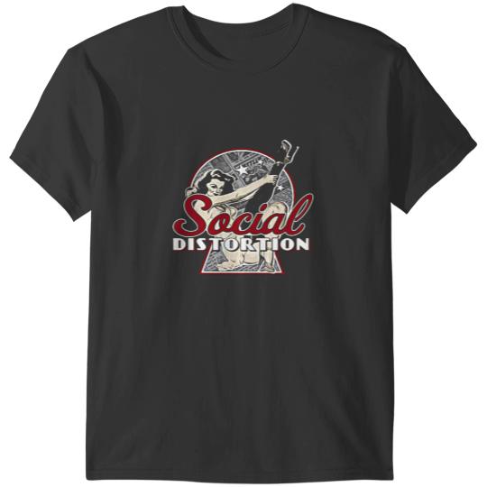 Discover Beautiful  Social art distortion gift for fans T-Shirts