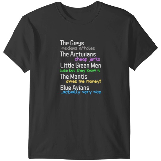 Discover Resident Alien Different Species Quote T-Shirts