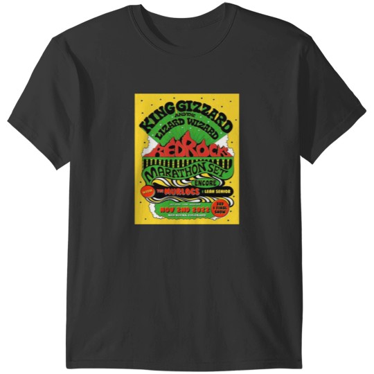 Discover King Gizzard and the Lizard Wizard Marathon Set at Red Rocks Amphitheater T-Shirts