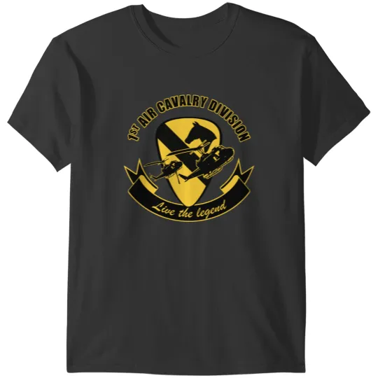 Discover 1st Air Cavalry Division Air Cav - Live The Legend T-Shirts