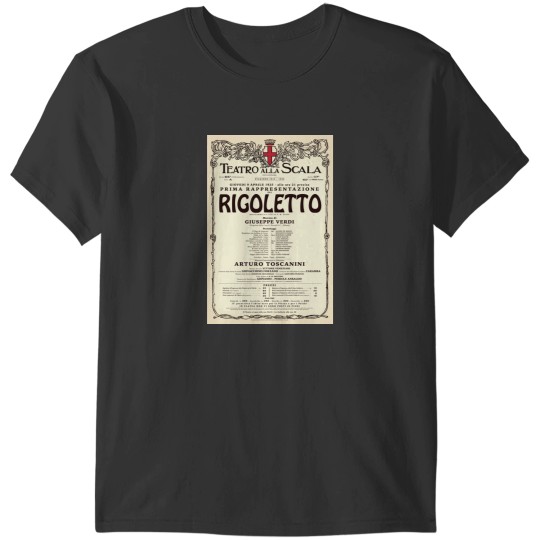 Discover Vintage-Style La Scala Rigoletto Opera T-Shirts