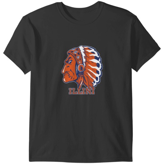 Discover Illinois T-ShirtVintage Chief Illiniwek artwork T-Shirt_by Osprey_ T-Shirts